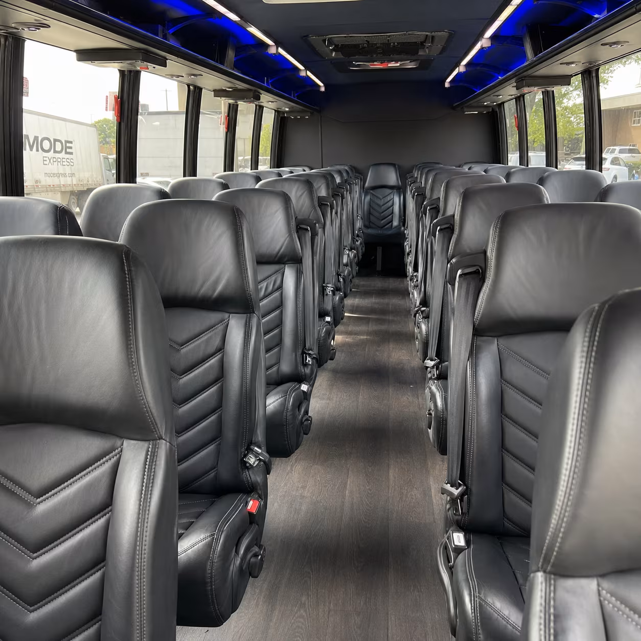 35 passenger minibus interior