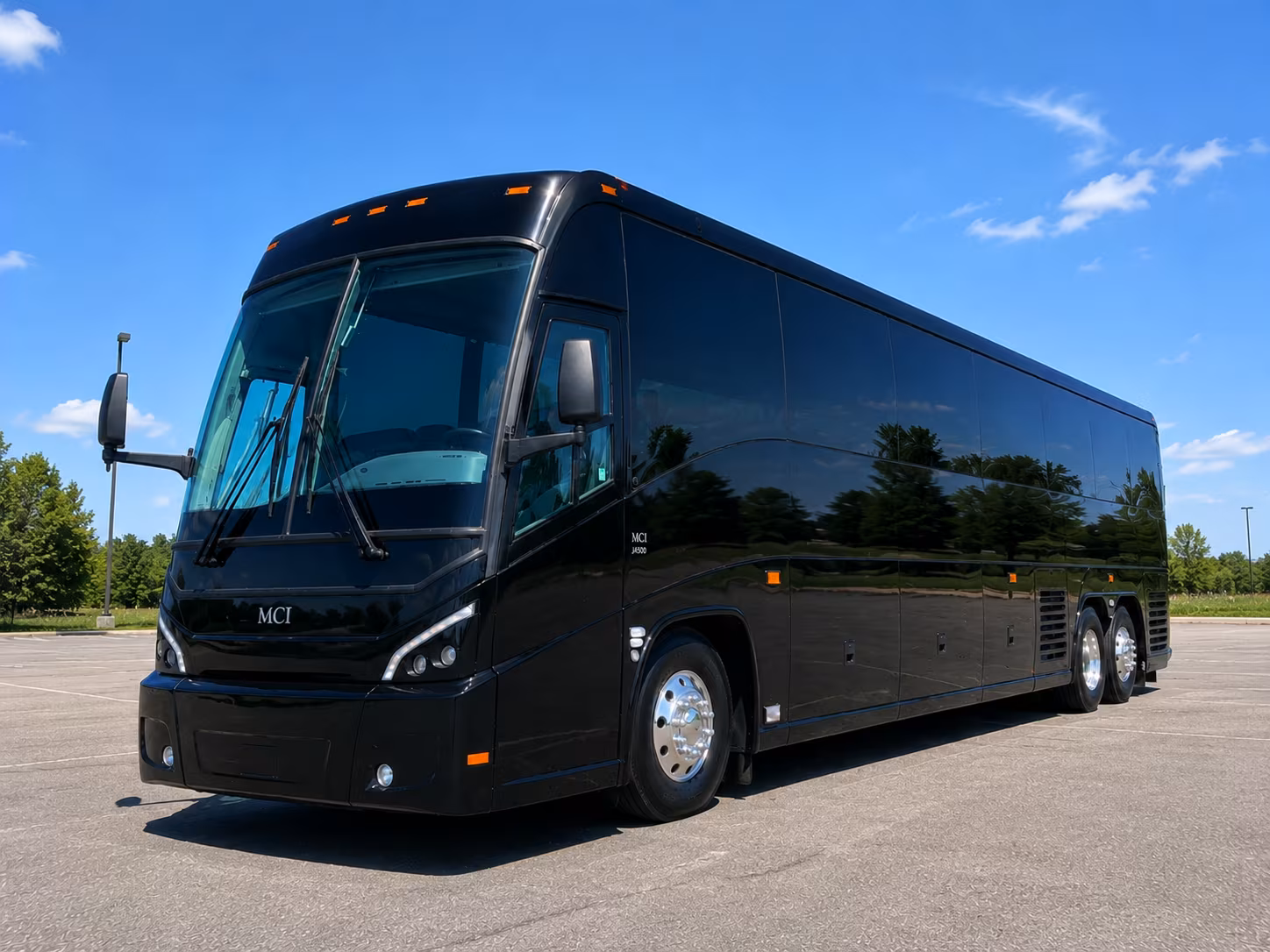 charter buses for large stamford prom groups heading out together